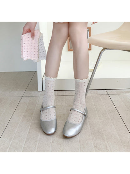 Rufia - Floral Mesh Summer Socks - Feminine &amp; Breezy