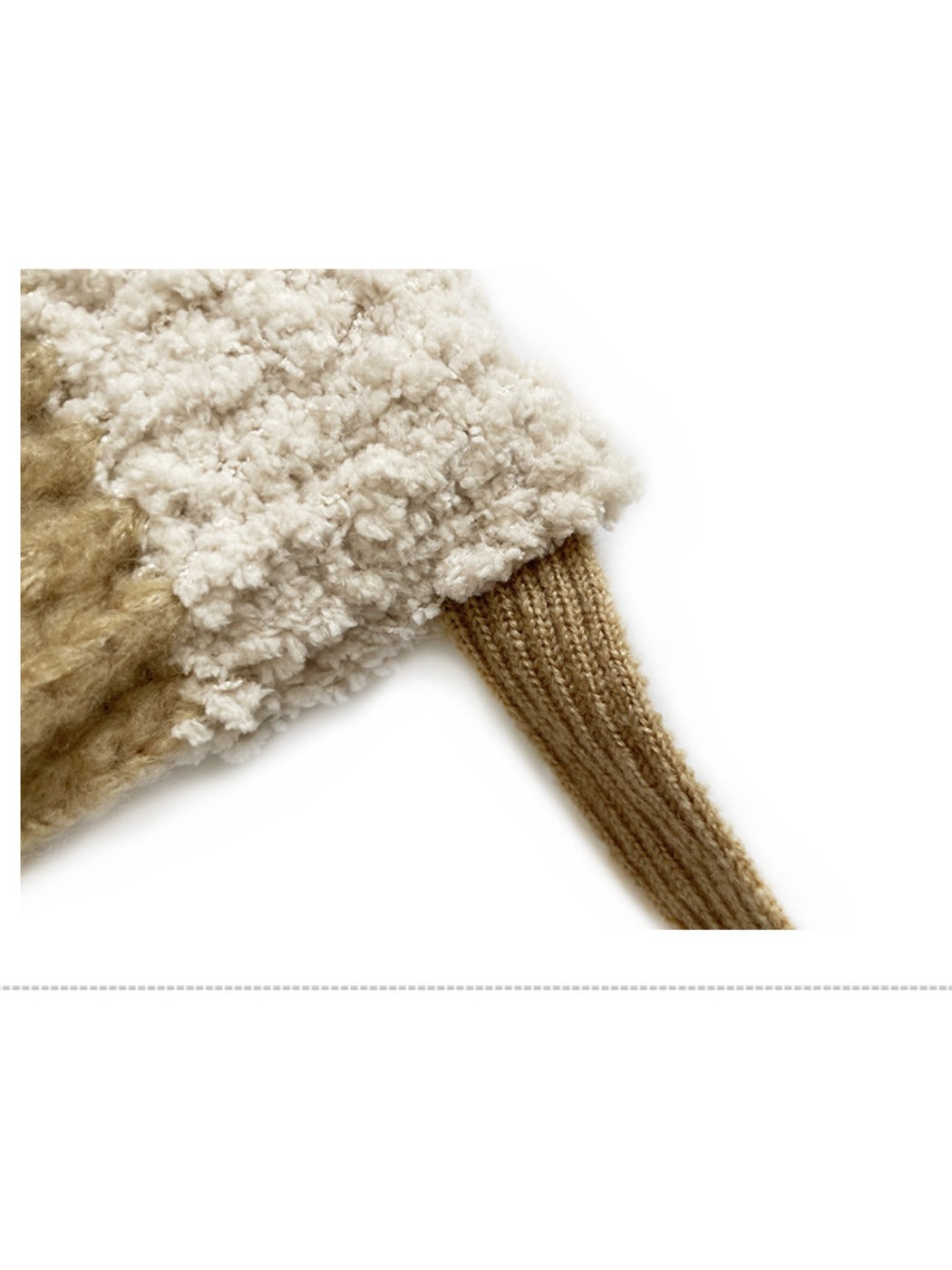Haila - Knitted Beanie with Plush Trim &amp; Earflaps