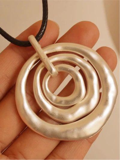 Retro Folk Style Literary Cotton And Linen Accessories Simple Loop Sweater Chain