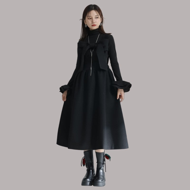 Bowknot Suspender Skirt