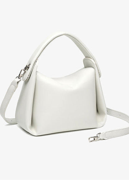 Structured Leather Crossbody Bag With Handle