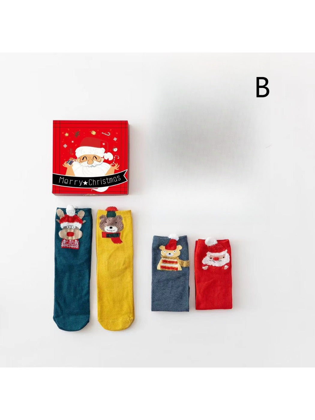 Rufia - Christmas Socks Gift Box Set - Cute &amp; Festive
