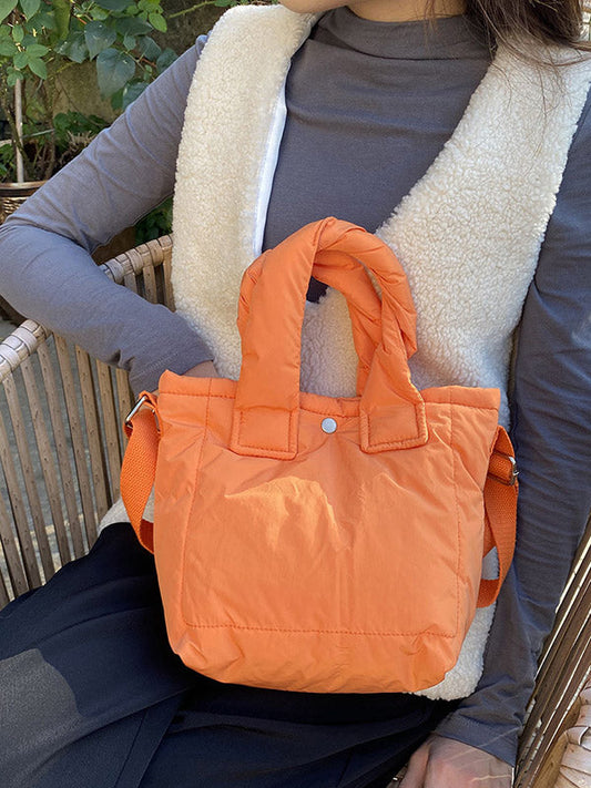Simple Casual Padded 6 Colors Handbag