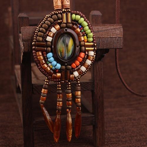 6 Designs Fashion Handmade Braided Vintage Bohemia Necklace Women Nepal Jewelry,New Ethnic Necklace Leather Necklace