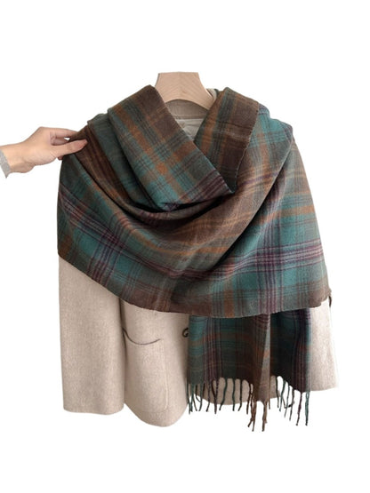 Scarvii - Plaid Winter Scarf Shawl for Women