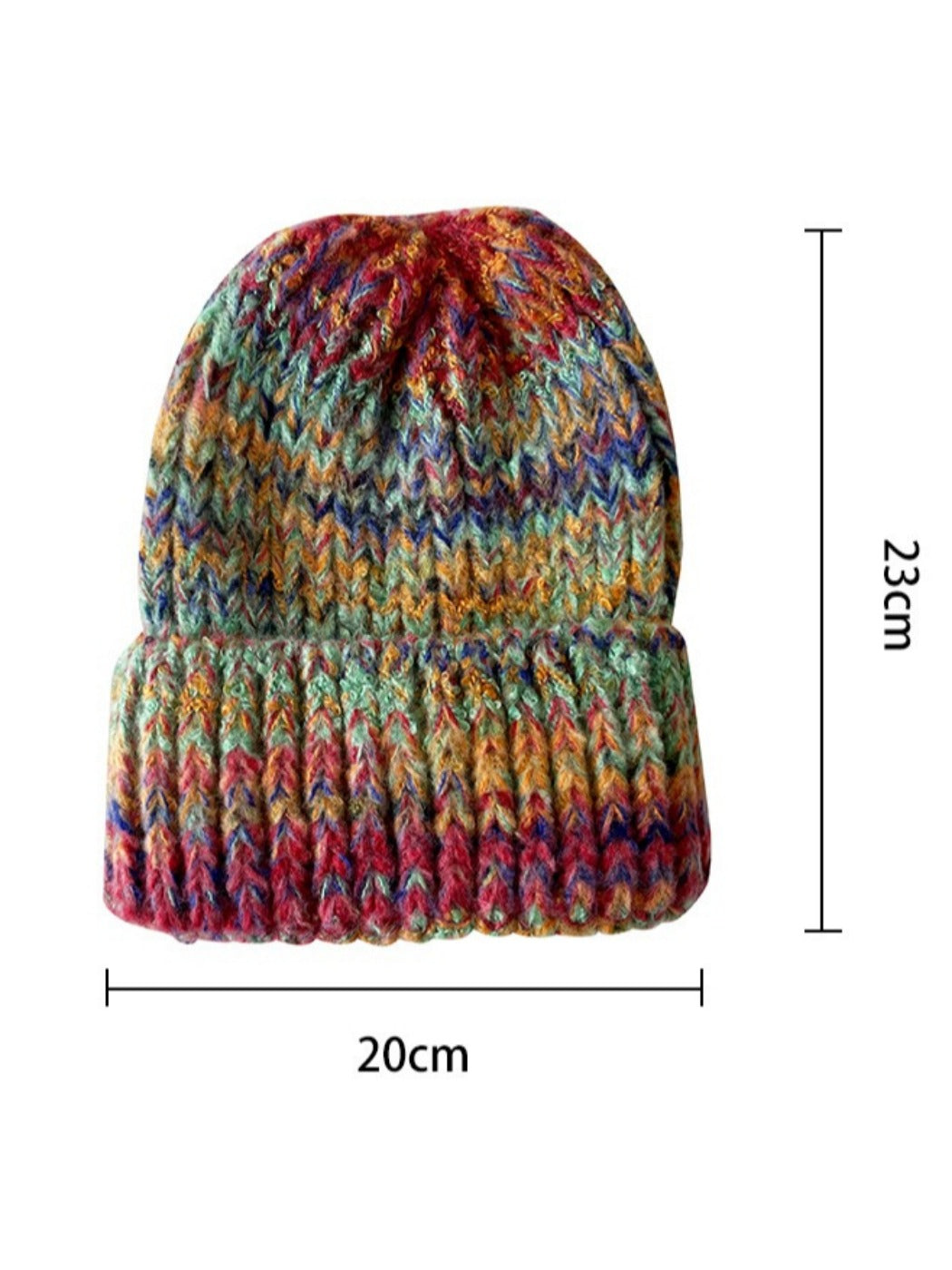 Haila - Vintage Gradient Knitted Warm Beanie