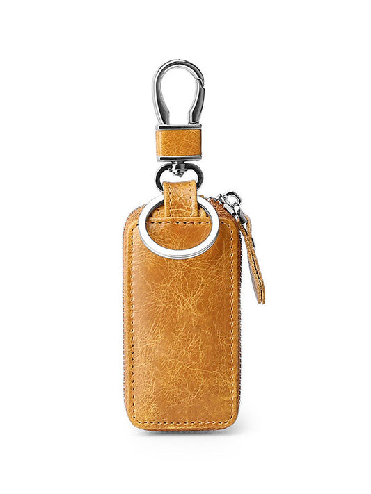 Solid Simple Durable  Car Key Bag Keychain Wallet