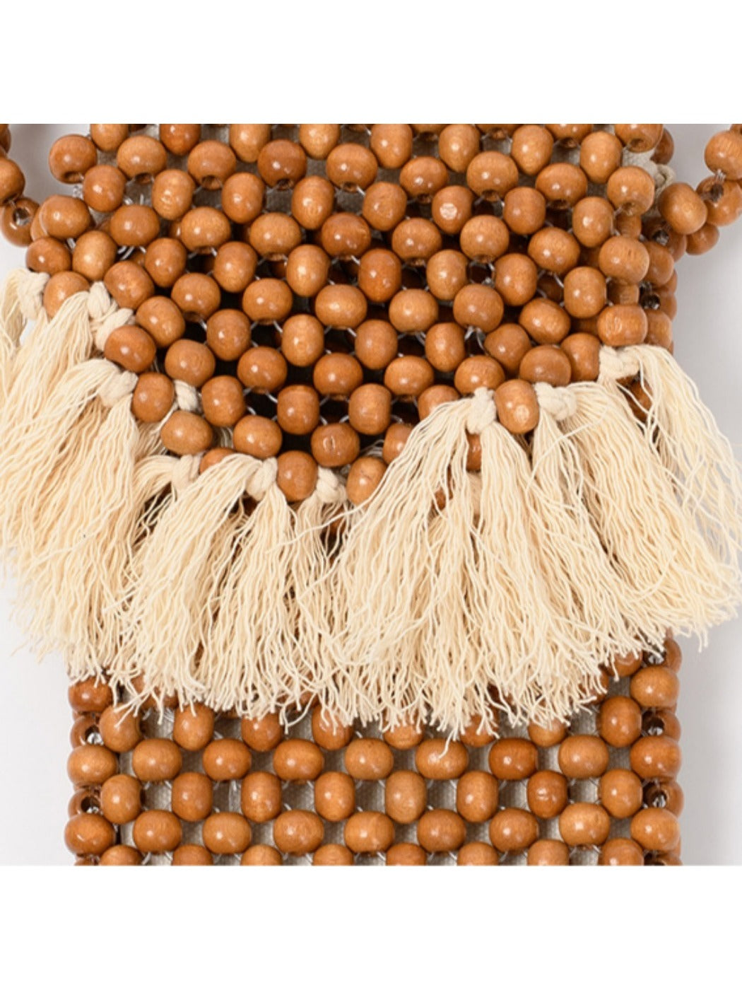 Cosbai - Beaded Woven Mini Crossbody Bag - Boho &amp; Charm