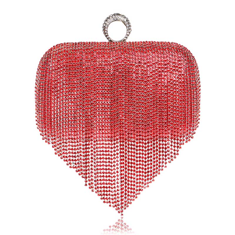 Rhinestone Tasseled Party Handbag