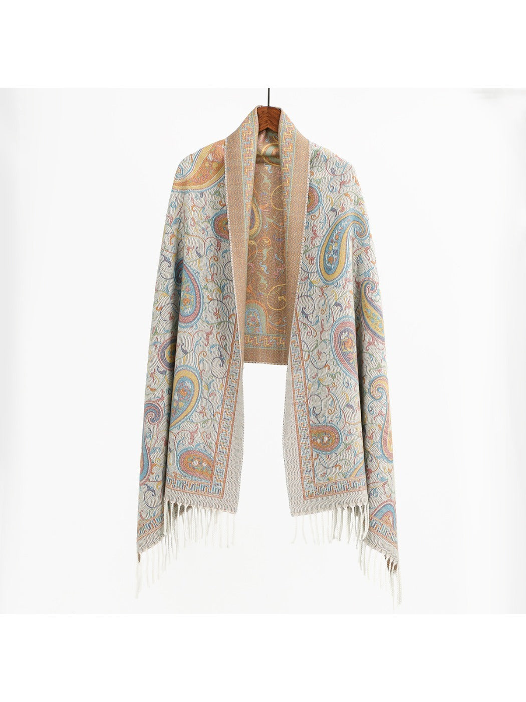 Scarvii - Winter Paisley Print Scarf Wrap - Versatile &amp; Stylish