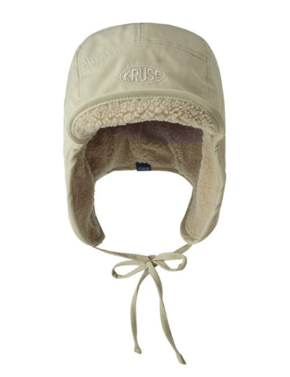 Solid Color Padded Letter Embroidery Hat