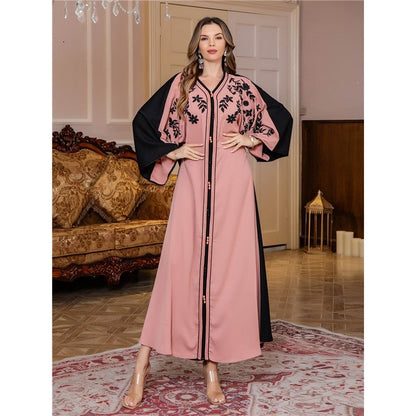 Embroidered Tribal Abaya Robe