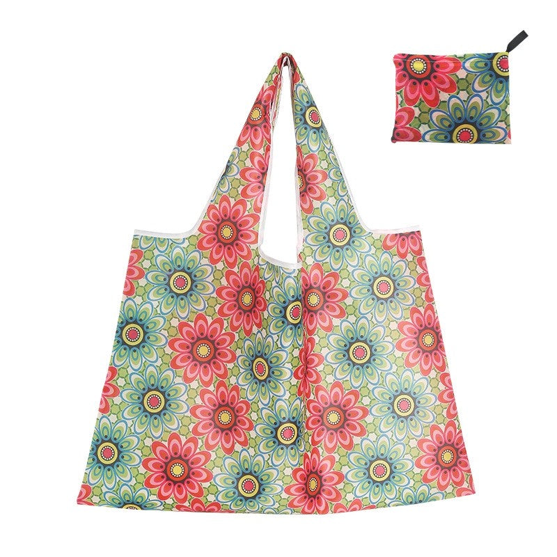 Large Capacity Foldable Shopping Bag Portable Print
