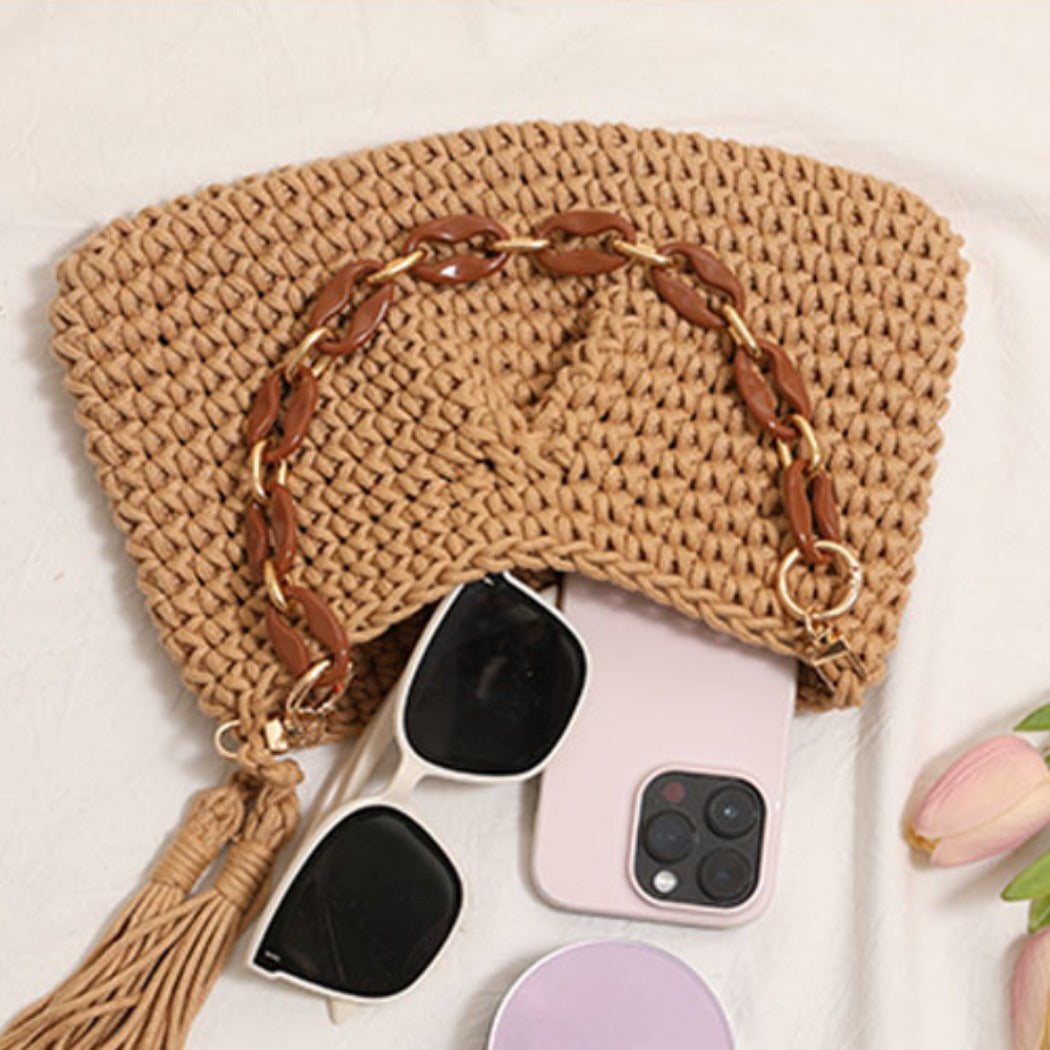 Cosbai - Classic Soft Crochet Sling Bag - Color Available