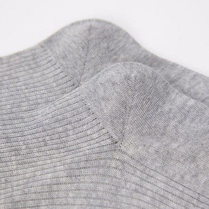 Color Block Ribbed Thin Cotton Socks