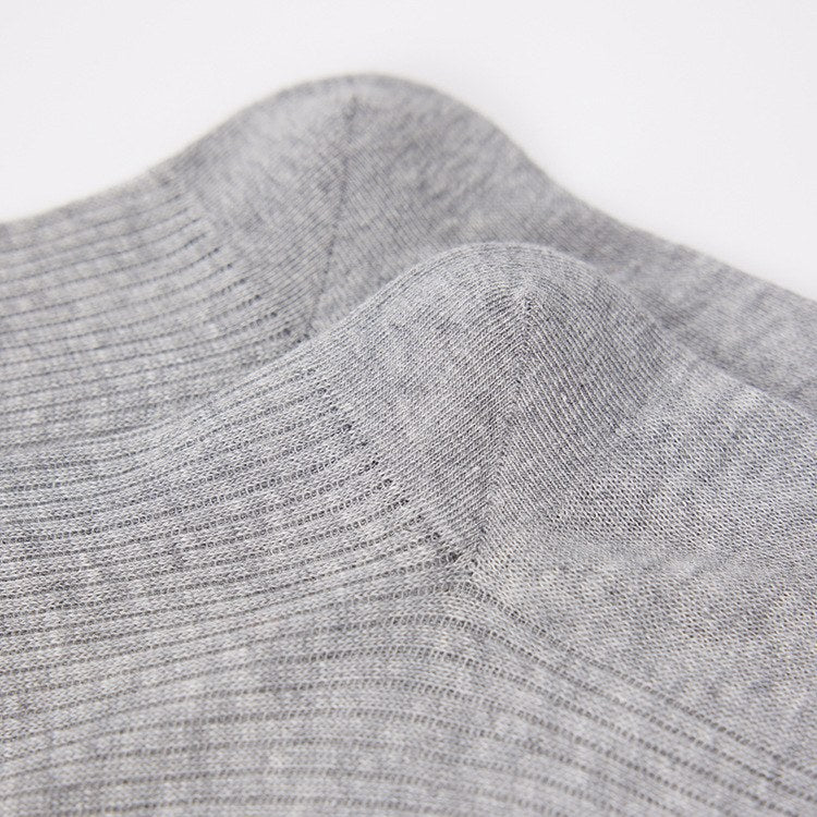 Color Block Ribbed Thin Cotton Socks