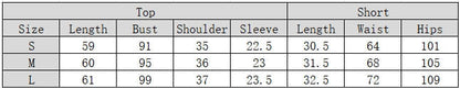 2PCS Love Print Knit Sleepwear Sets