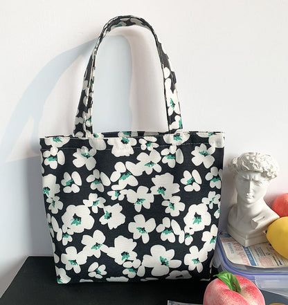 Artistic And Fresh Floral Canvas Bag