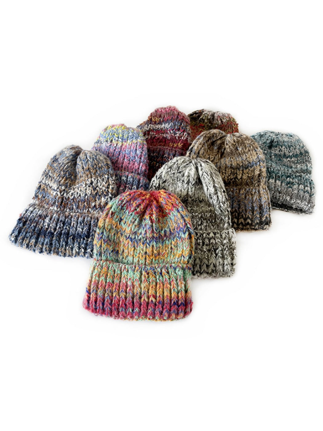 Haila - Vintage Gradient Knitted Warm Beanie