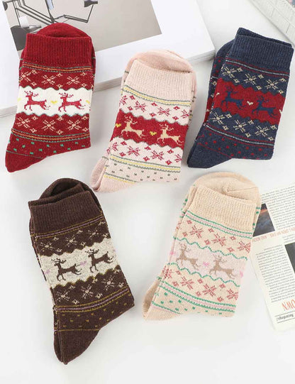 Christmas Cute Thick Warm Crew Socks
