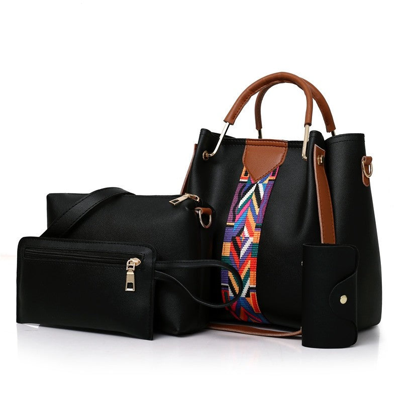 Fashion Four-Piece Mother Bag Handheld One Shoulder Messenger Bag