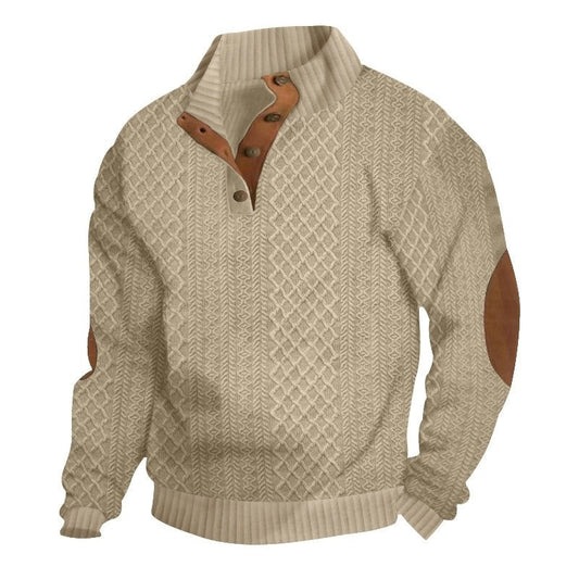 Stand Collar Long Sleeve Outdoor Sweater