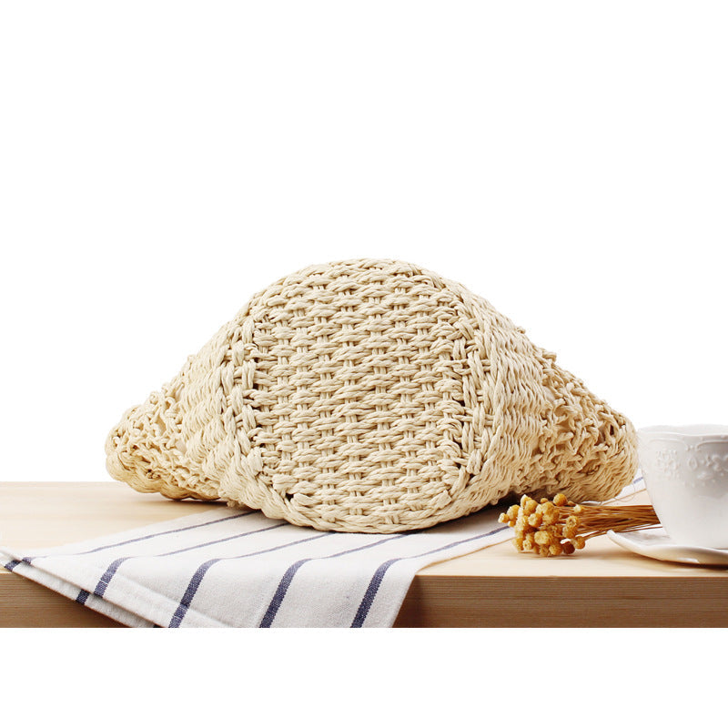Crochet Market Bag Hollow Silk Scarf Bag