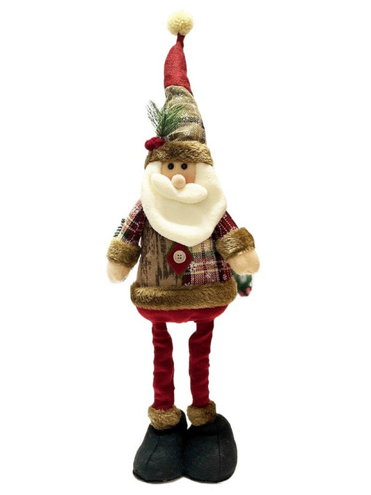 Xris - Christmas Decoration Vintage Stretch Telescopic Christmas Dolls