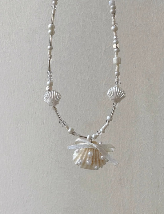 Summer Simple Shell Star Beaded Choker Necklace