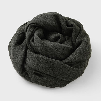 Solid Color Cotton And Linen Summer Thin Scarf