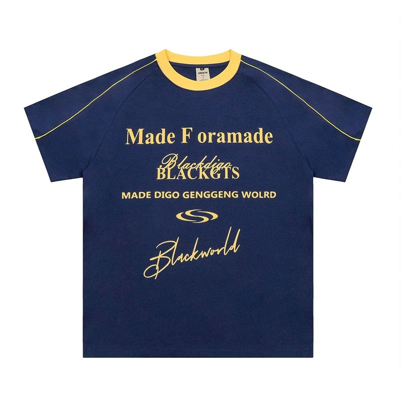 Creative Letter Print Street Style T-Shirt