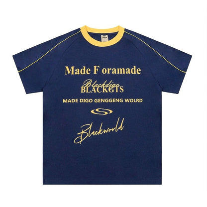 Creative Letter Print Street Style T-Shirt