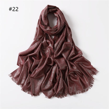Lightweight Breathable Solid Color Scarf