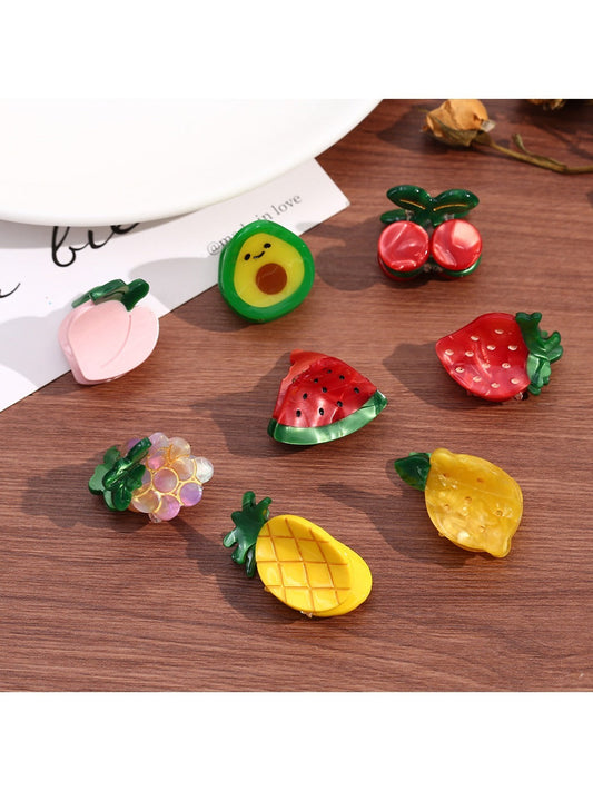 Clio - Fruit-Shaped Acetate Hair Clips