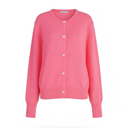 Minimalist Winter Solid Color Knit Cardigan