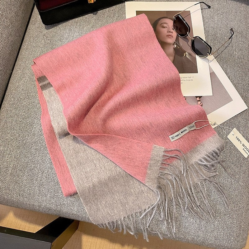Wool Fringe Scarf
