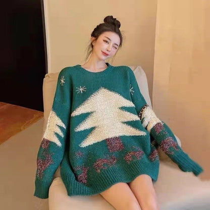 Loose Jacquard Sweater