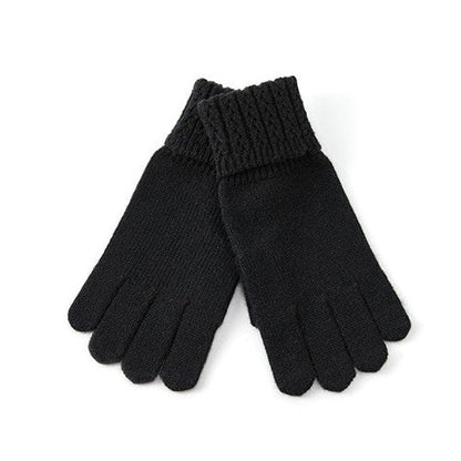 Solid Color SplitÂ Finger Simple Knit Glove