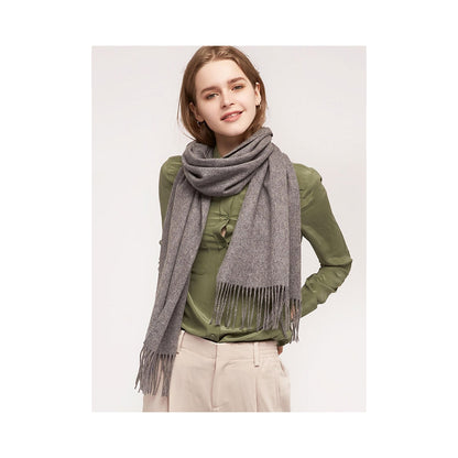 Simple Casual Wool Tassels Scarf