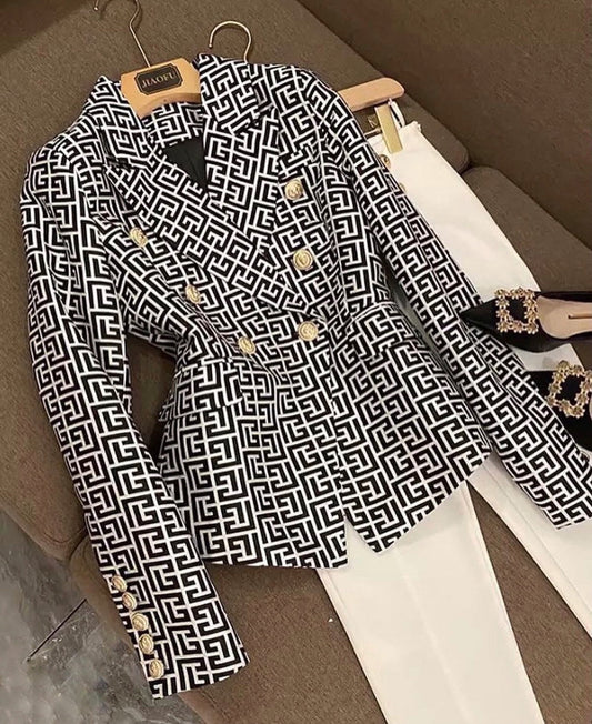 Taira Double-Breasted Blazer