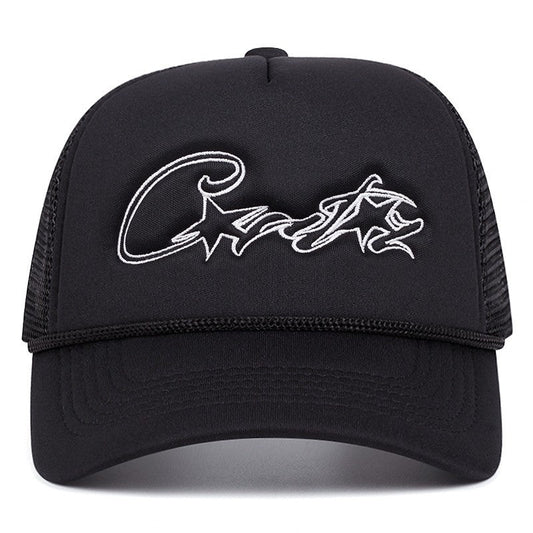 Matching Couple Embroidered Mesh Baseball Cap Breathable Sun Hat