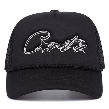 Matching Couple Embroidered Mesh Baseball Cap Breathable Sun Hat