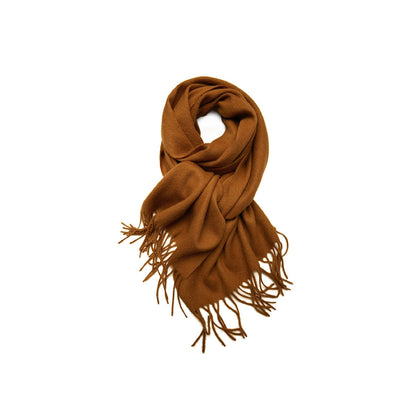 Simple Casual Wool Tassels Scarf