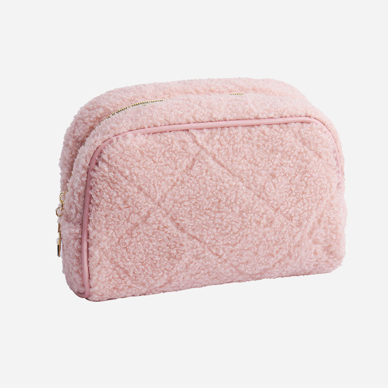 Fuzzy Plush Cute Mini Portable Makeup Bag