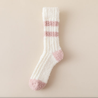 Rufia - Colorful Lace Pattern Towel Socks