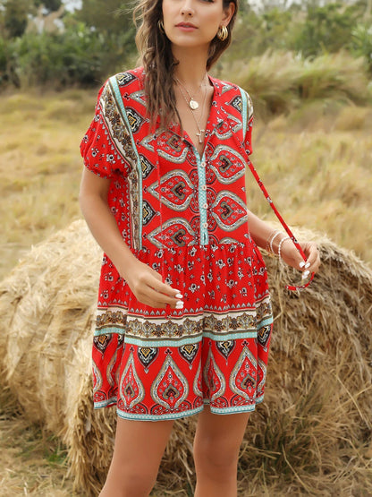 Spring And Summer Women'S New Casual Fashion Loose Printed One-Piece Pants