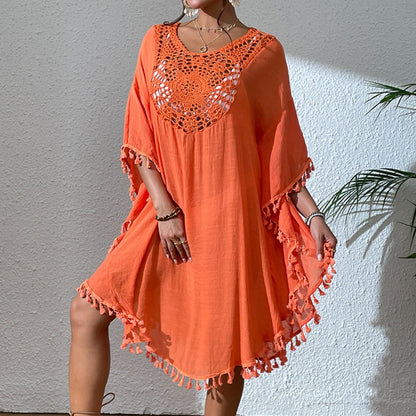 Crosa - Beach Cover-Up with Tassels for Swimwear and Bikini