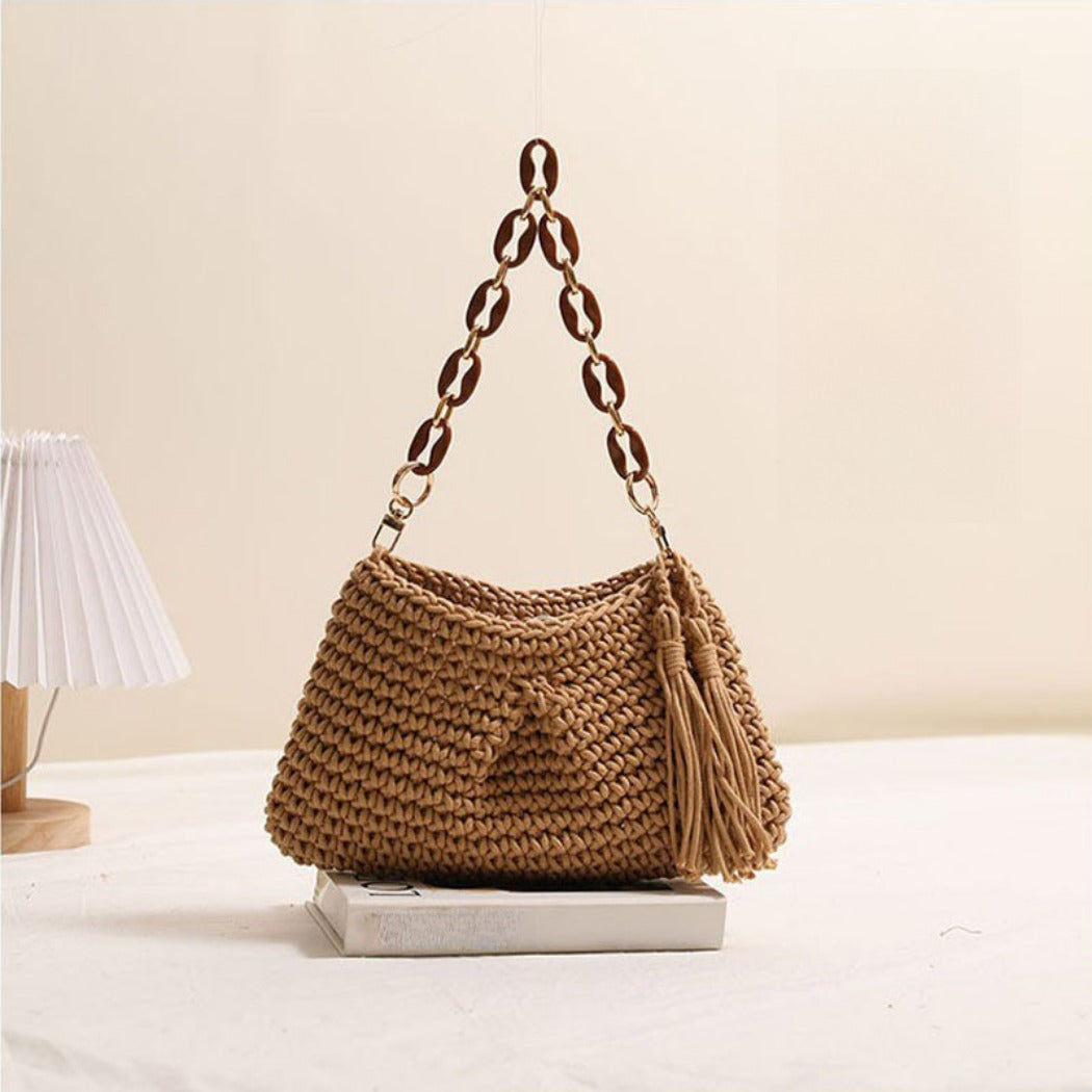Cosbai - Classic Soft Crochet Sling Bag - Color Available