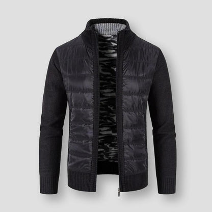 Saint Morris Padded Zip-Up Cardigan