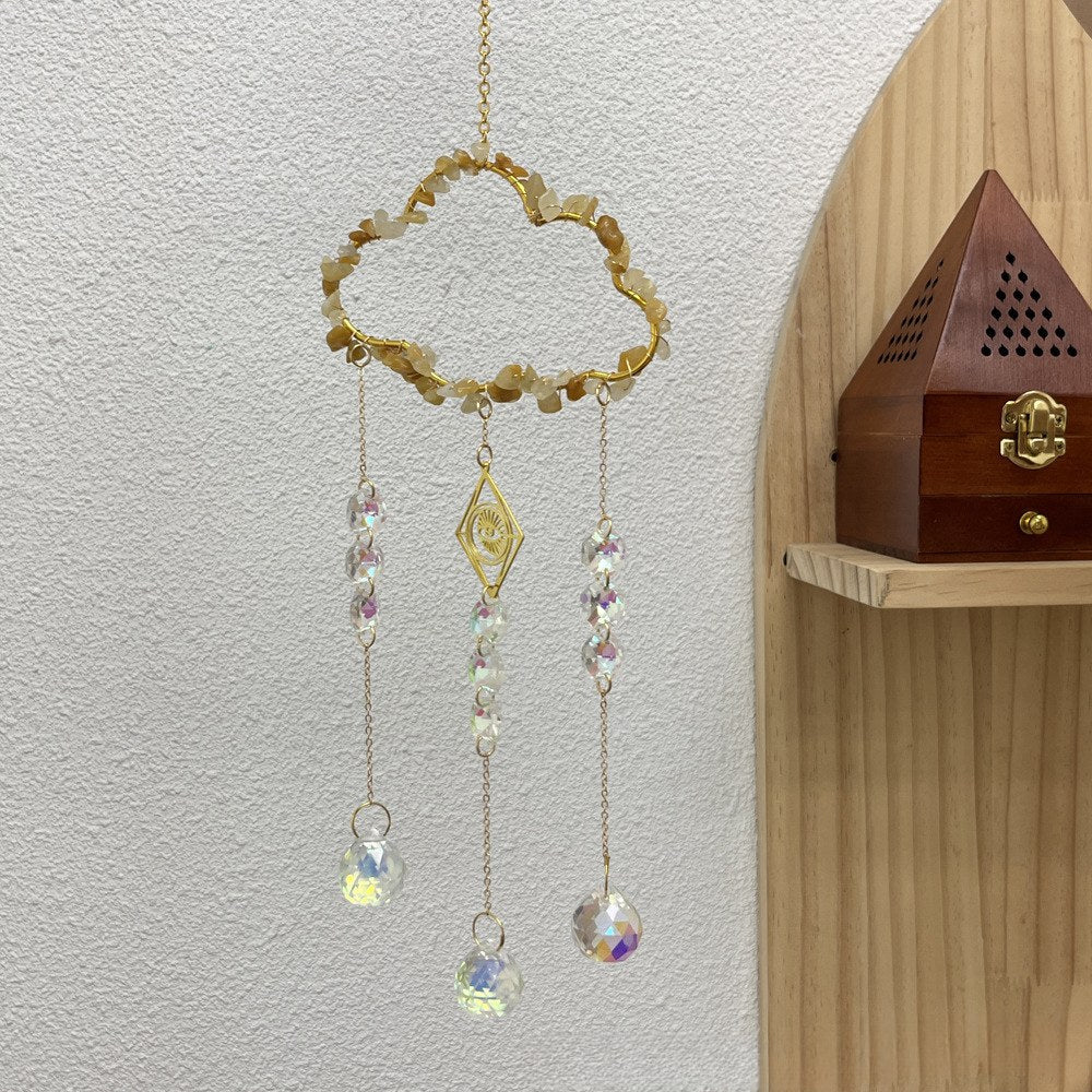 Cloud Stone Cross Crystal Home Hangings